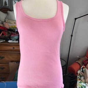 Pink Ribbed Tank